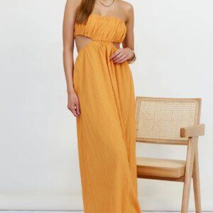 Delphina Maxi Dress Orange